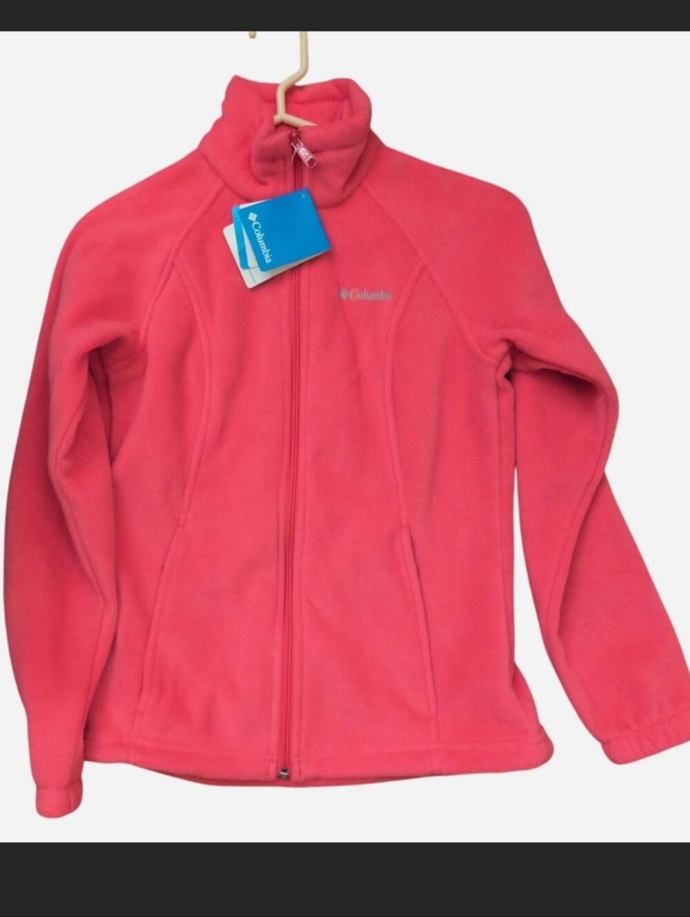 Columbia Benton Springs Full Zip Fleece Jacket, Fuchsia pink, XS